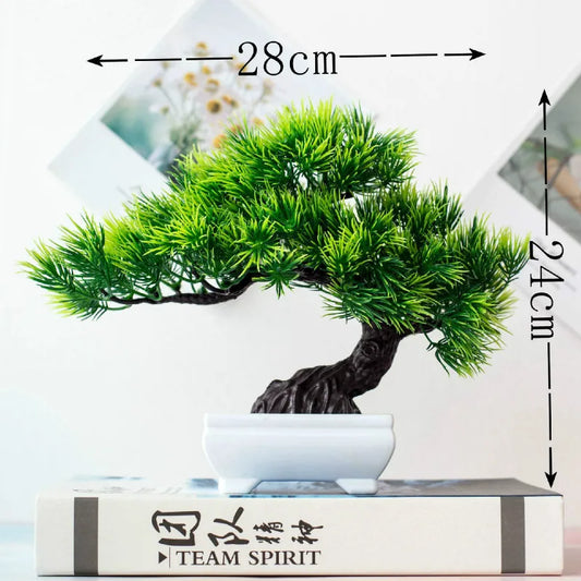 New Green Artificial Plants Bonsai Small Tree Grass Flower Potted Bonsai Halloween Wedding Christmas Party Home office decor