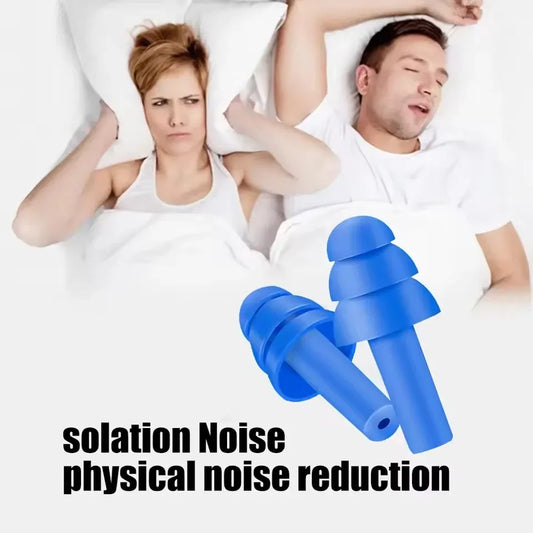 Reusable Silicone Ear Plugs for Sleeping, Swimming & Noise Reduction