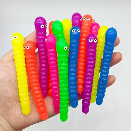 Mini Caterpillar Fidget Toy – Colorful Soft Party Favor Set
