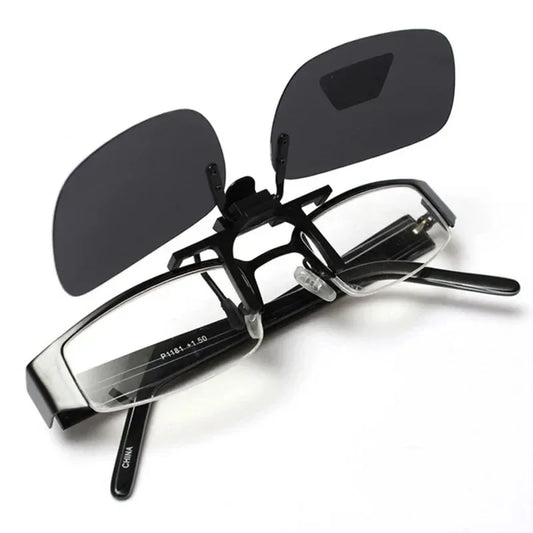 Polarized Clip-On Sunglasses Flip Up UV Protection Lens Clips