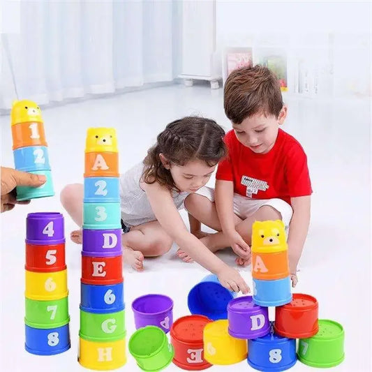 Stacking Cups Game – Speed Challenge Educational Toy for Kids