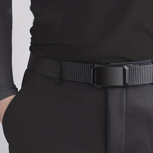 Canvas Belt for Men – Adjustable Tactical Casual Outdoor Work Belt