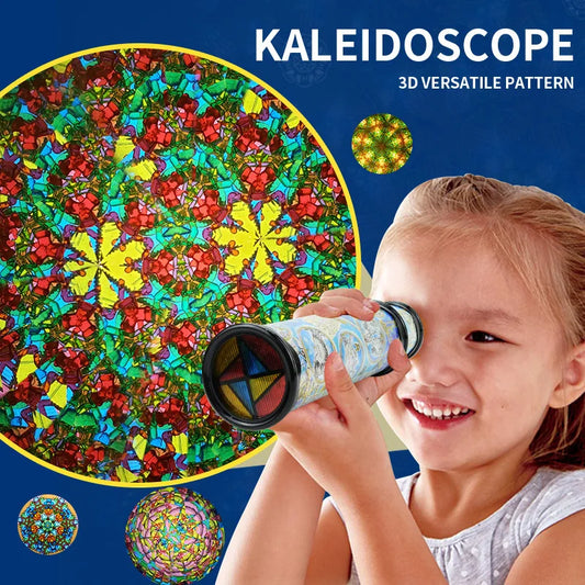 Kids Kaleidoscope Retractable Colorful Educational Optical Toy