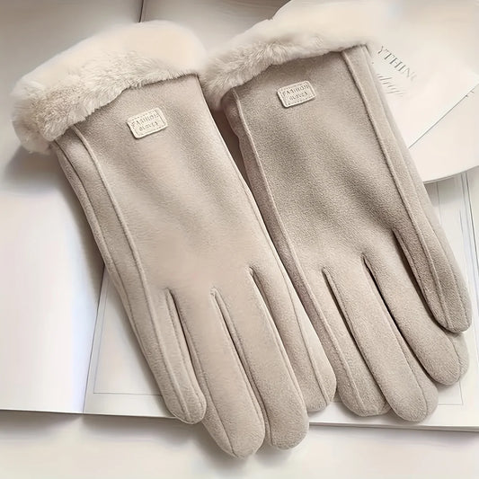 Touchscreen Gloves – Women's Warm Plush Lined Winter Gloves