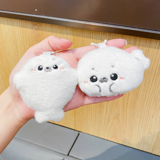 Seal Plush Keychain – Mini Animal Bag Charm and Plush Pendant