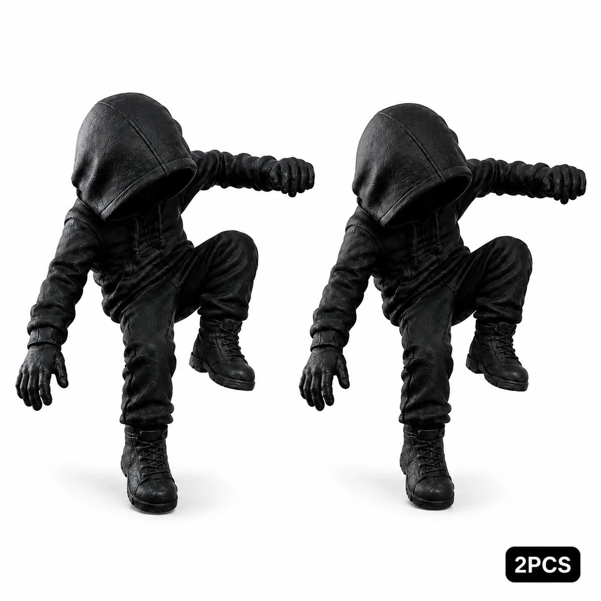 RaffordHooded Climbing Figure Monitor Decor, Creative Screen Edge Desk Ornament for Gaming Setup and Office Desk