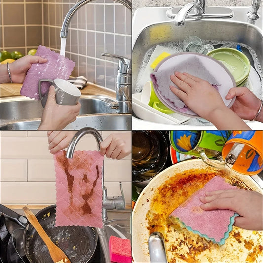Microfiber Dish Cloths – 10 Pack Multipurpose Kitchen Cleaning Rag
