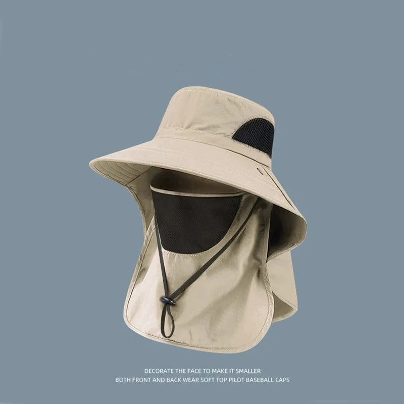 Sun Hat with Neck Flap for Fishing, Hiking & Outdoor Activities