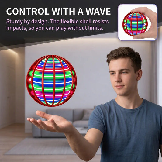 Hand Controlled Flying Ball with LED Lights for Indoor & Outdoor Play