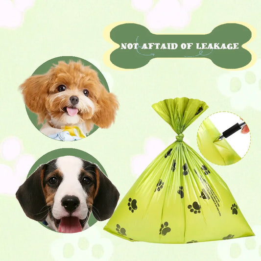 Dog Poop Bags – 10-Pack Extra Thick Leakproof Pet Waste Bags
