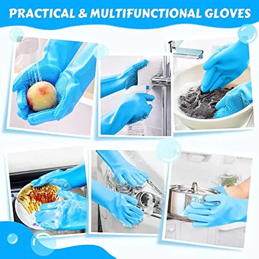 Pet Grooming Gloves for Bathing, Cleaning and Hair Removal