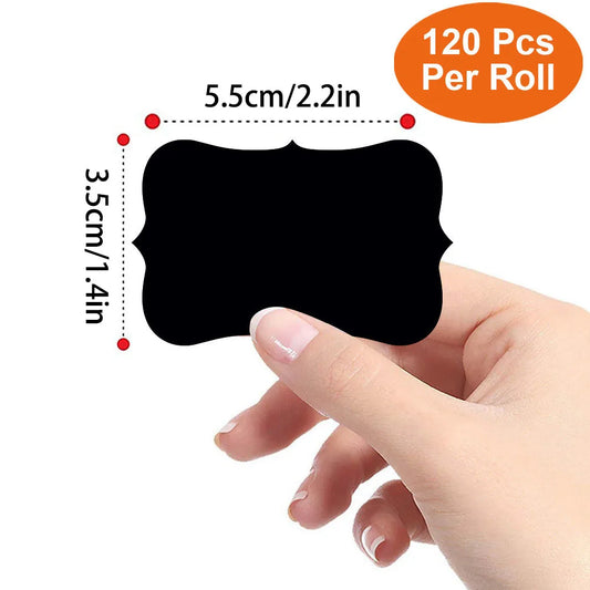 Removable Chalkboard Labels with Erasable Pen for Home Organization