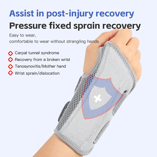 Wrist Brace with Adjustable Straps for Everyday Hand Support