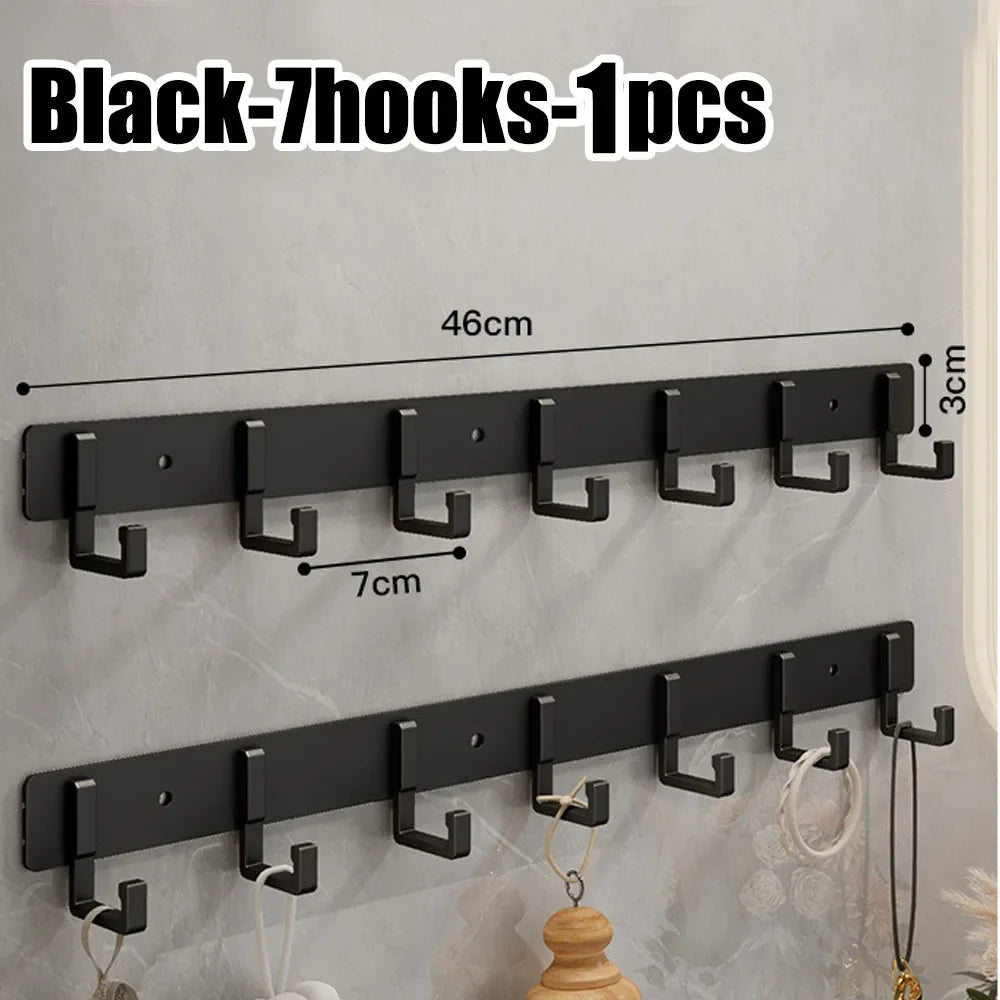 Adhesive Wall Hooks – No Drill Stainless Steel Towel & Robe Hanger