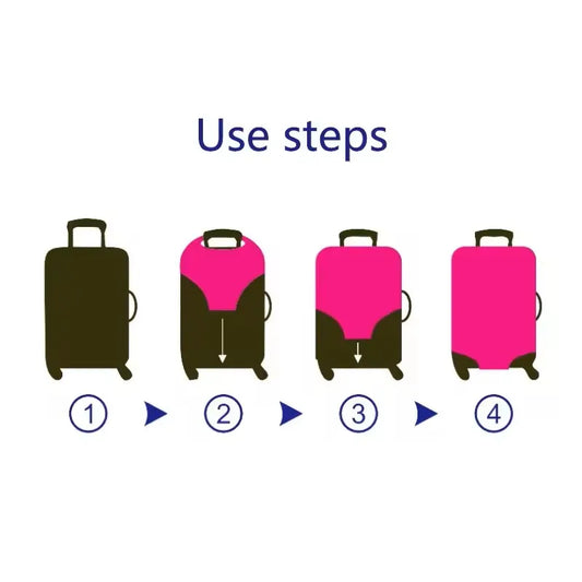 Luggage Protective Cover, Solid Color Suitcase Protector 18-28 Inch