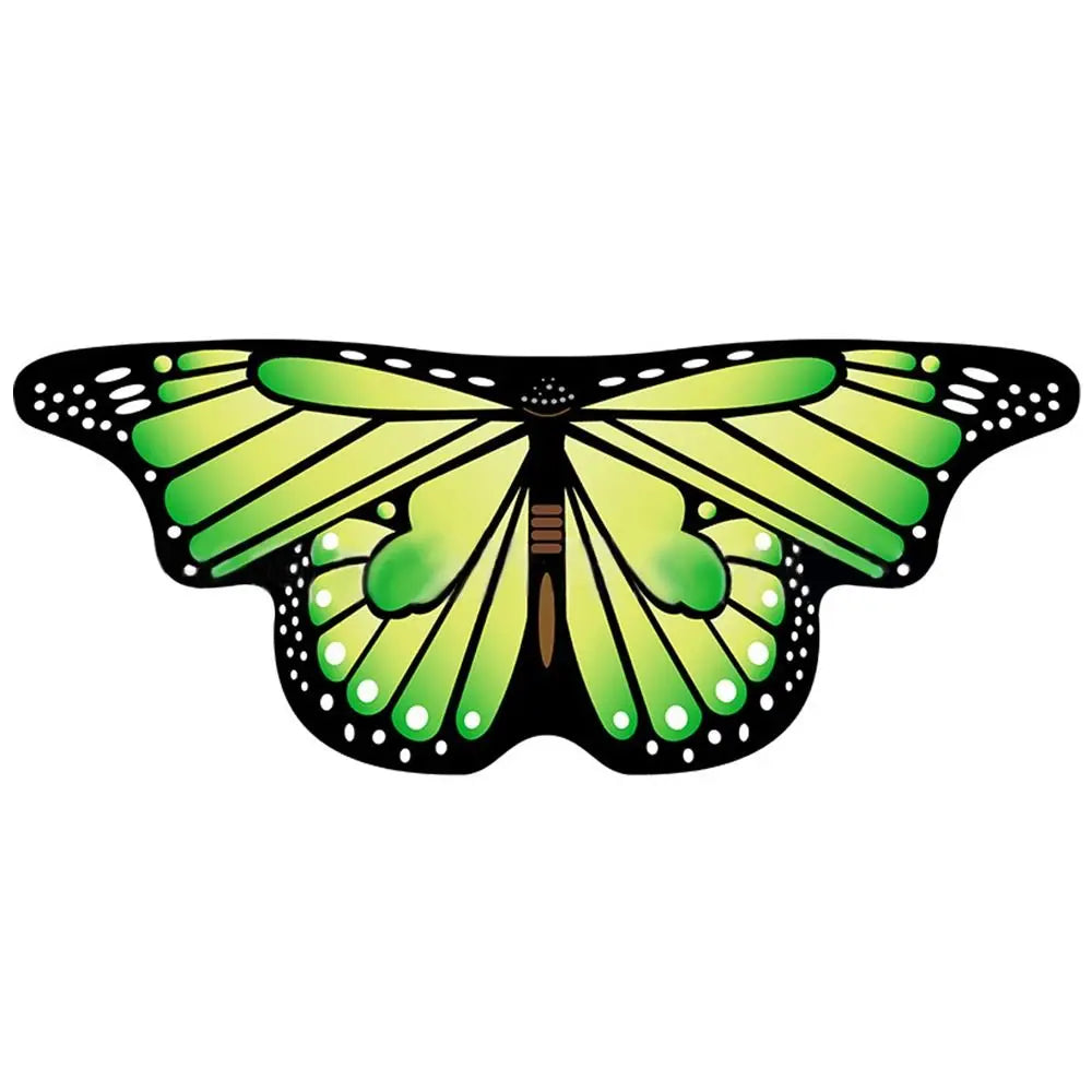 Kids Butterfly Wings Cape Girls Fairy Shawl Pixie Cloak Fancy Colorful Dress Costume Gift Party & Holiday DIY Decorations