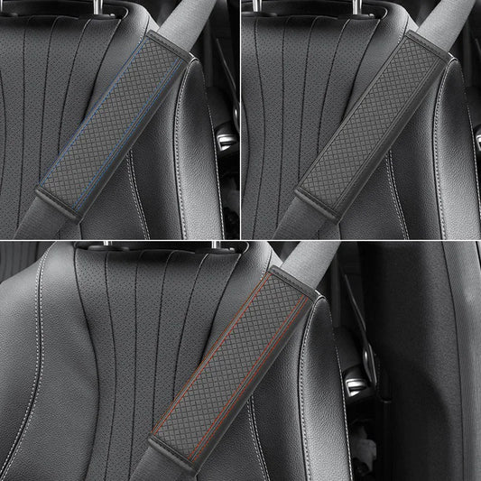 Car Seat Belt Shoulder Pad, PU Leather Seat Belt Cover