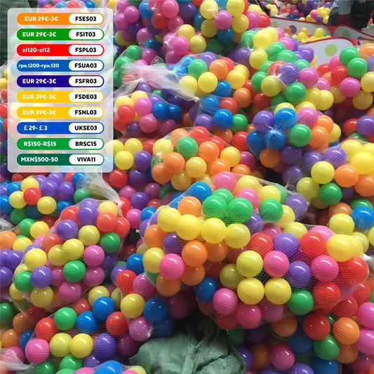 Ball Pit Balls Set of 100 – Colorful Ocean Play Balls for Kids