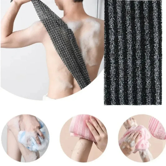 Exfoliating Back Scrub Towel – Long Body Washcloth for Shower