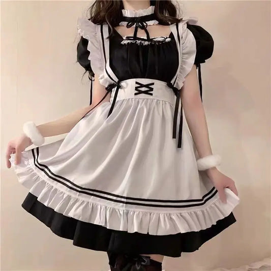 Maid Cosplay Cute Lolita Maid Costumes Women Lovely ostume Animation Show Japan Outfit Dress Plus Size Lolita