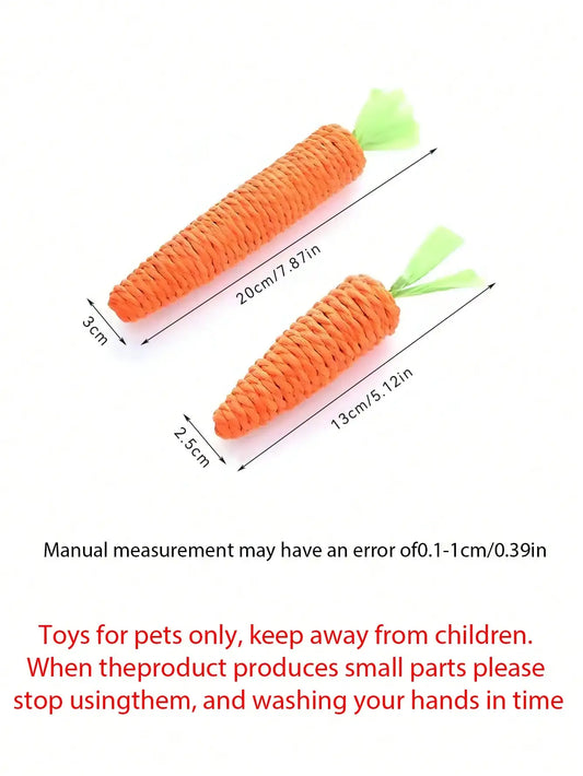 Carrot Cat Toy – Interactive Sisal Chew and Scratch Toy