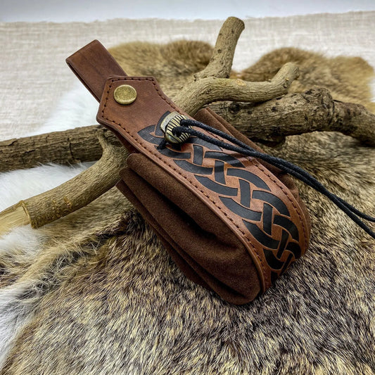 Medieval Viking Waist Bag Retro Drawstring Purse Pouch Coin Pouch Portable Coin Purse for Renaissance Fairs LARP Cosplay Party