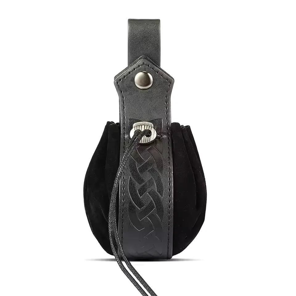 Medieval Viking Waist Bag Retro Drawstring Purse Pouch Coin Pouch Portable Coin Purse for Renaissance Fairs LARP Cosplay Party
