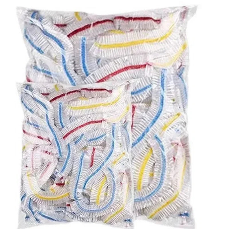 Disposable Food Covers – 100PCS Colorful Freshness Seal Wraps