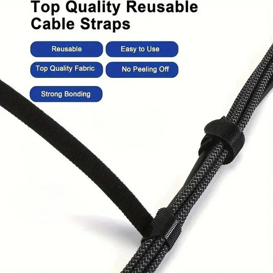 Reusable Cable Ties for Cord and Wire Management 50PCS