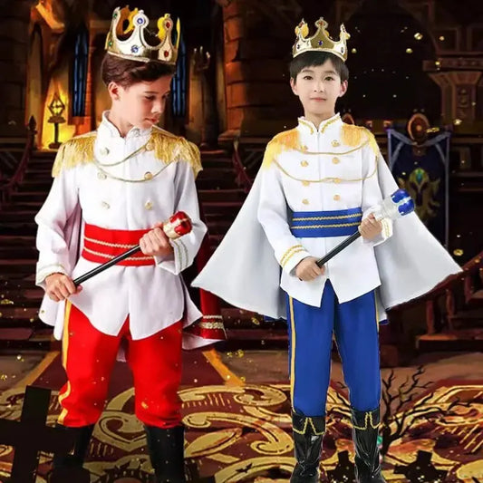 Royal Prince Costume – Kids Medieval King Dress-Up Set