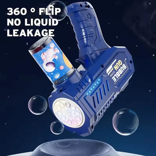 Automatic Bubble Gun for Kids – Rocket Bubble Blower Toy