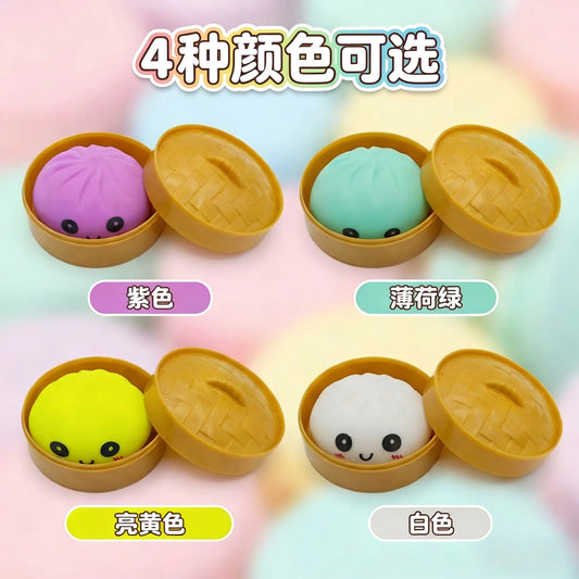 Dumpling Squishy Toy – Slow Rising Glitter Stress Relief Fidget