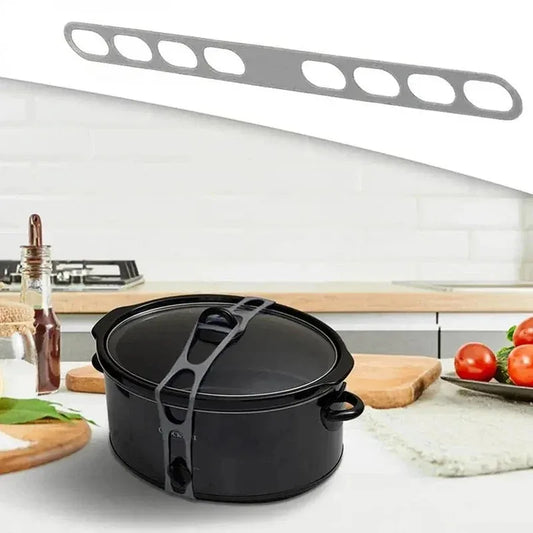 Silicone Lid Strap – Reusable Elastic Lid Holder for Camping