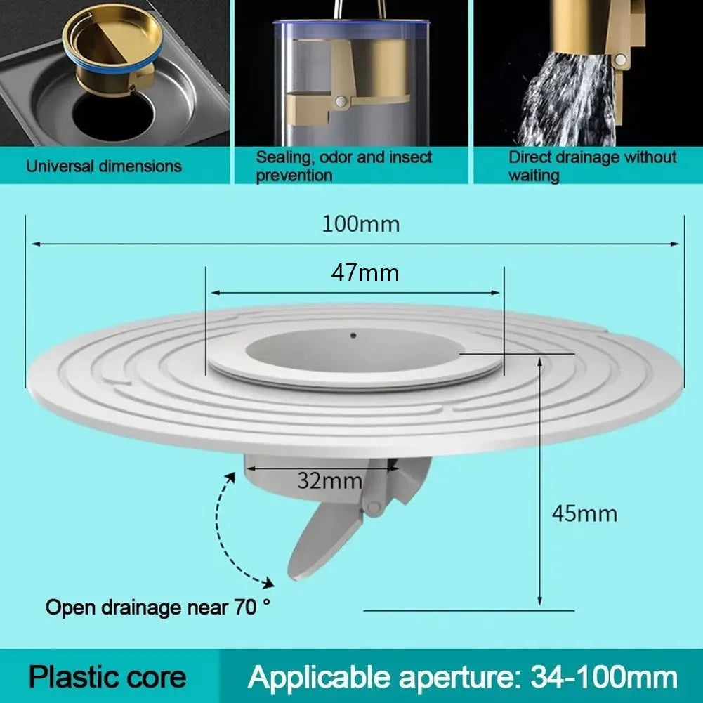Floor Drain Core – Fast Drainage Odor & Insect Proof Drain Insert