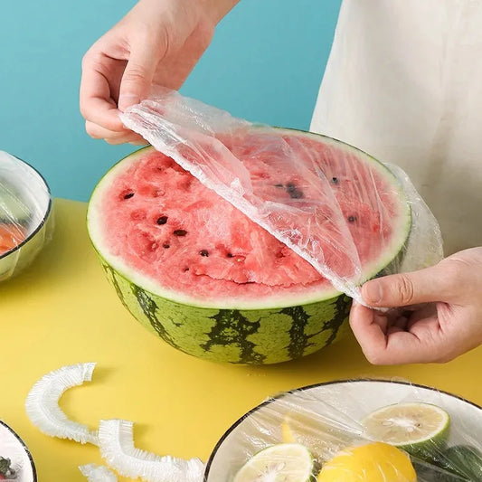 Disposable Food Covers Elastic Plastic Bowl Covers for Kitchen Storage