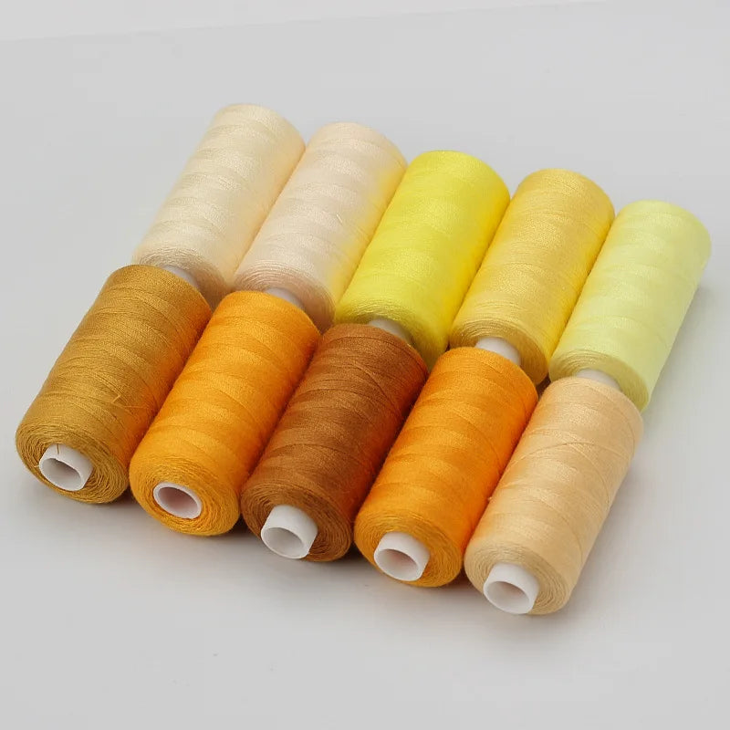 Sewing Thread Set – 10 Rolls Polyester Thread, 400 Yards Each