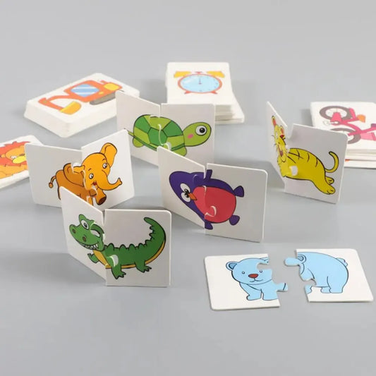 Card Matching Puzzle – 32-Piece Animal Educational Learning Game
