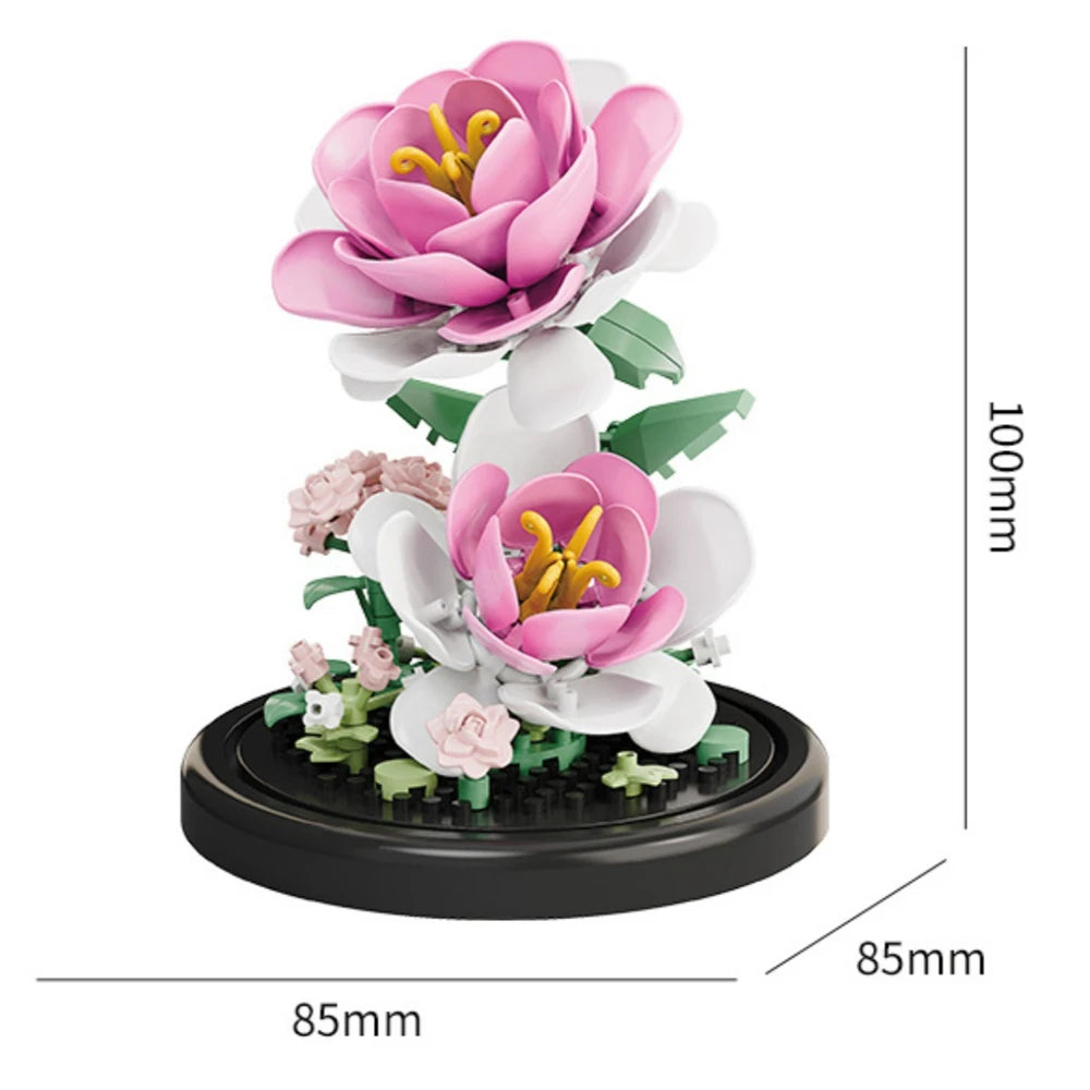 Flower Building Blocks – Micro DIY Lily & Rose Model Kit