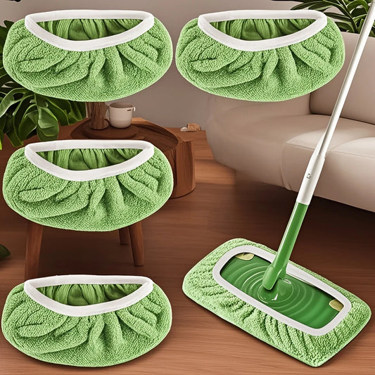 Reusable Mop Pads for Floor Cleaning – 4 Pack Replacement Pads