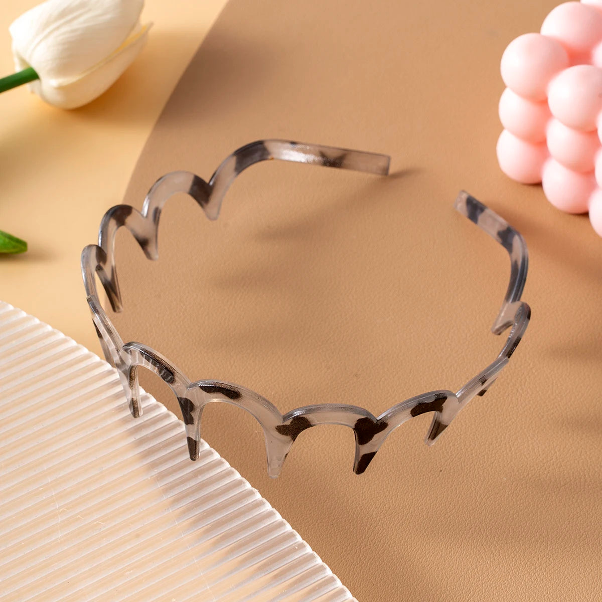 U Shape Headband Non Slip Teeth Hair Hoop for Fluffy Hair Volume