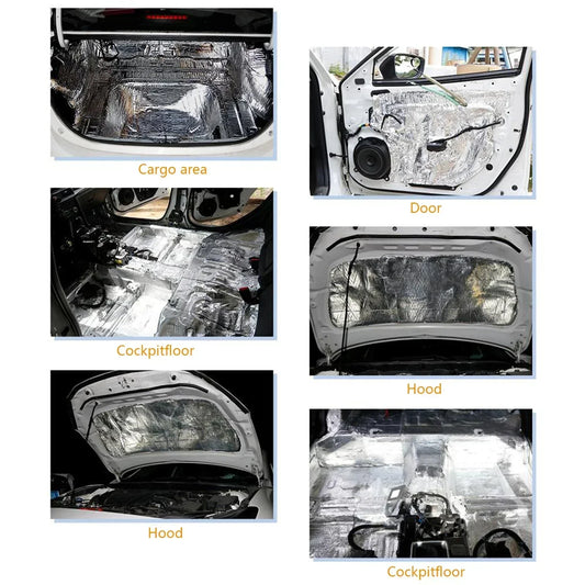 Car Sound Deadening Mat 5/10mm Closed Cell Foam Heat Insulation