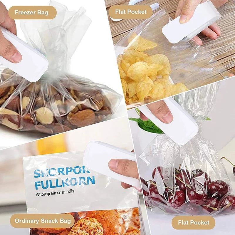 Mini Bag Sealer, Handheld Heat Sealer for Plastic Food Bags