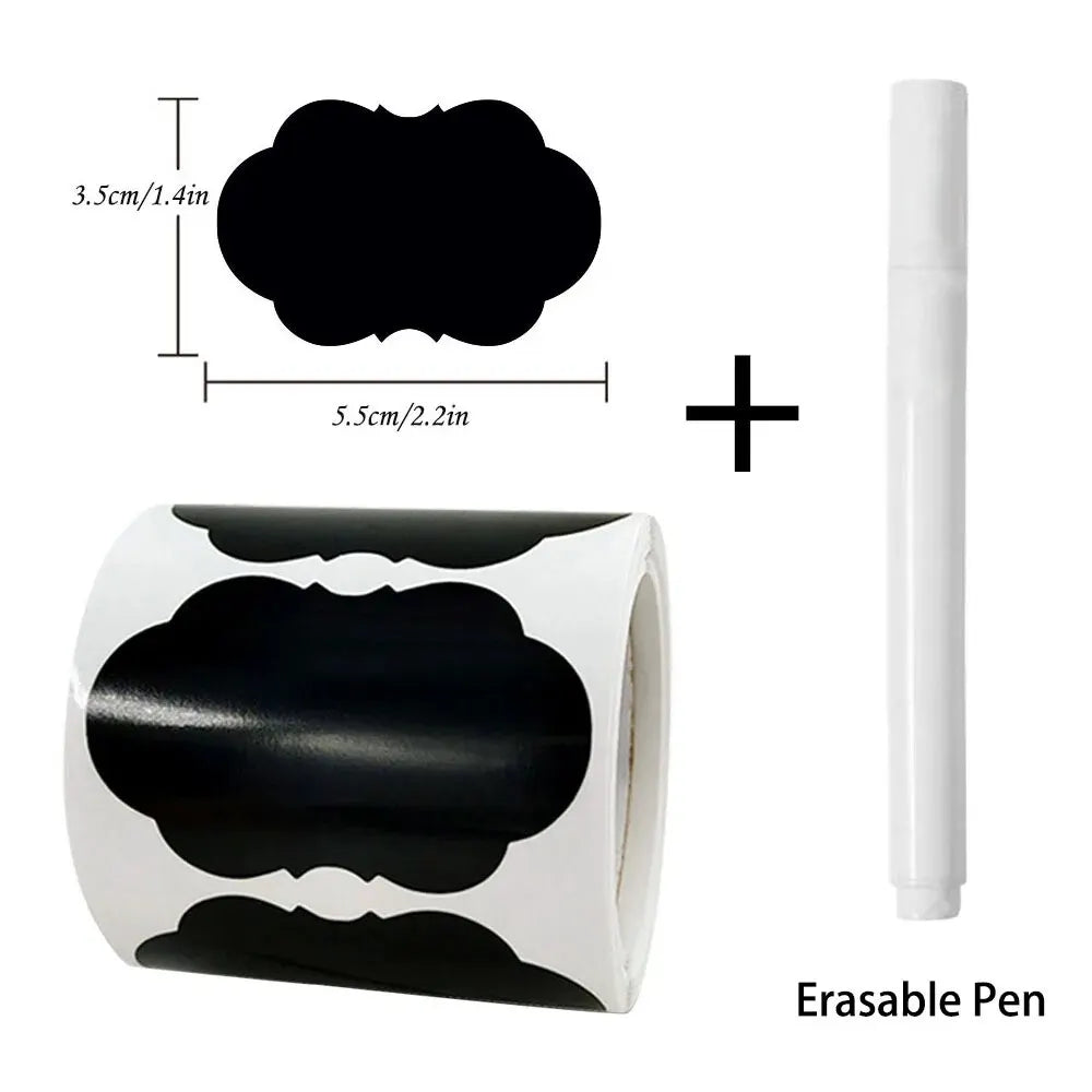 Chalkboard Labels 120-Piece Removable Blackboard Stickers