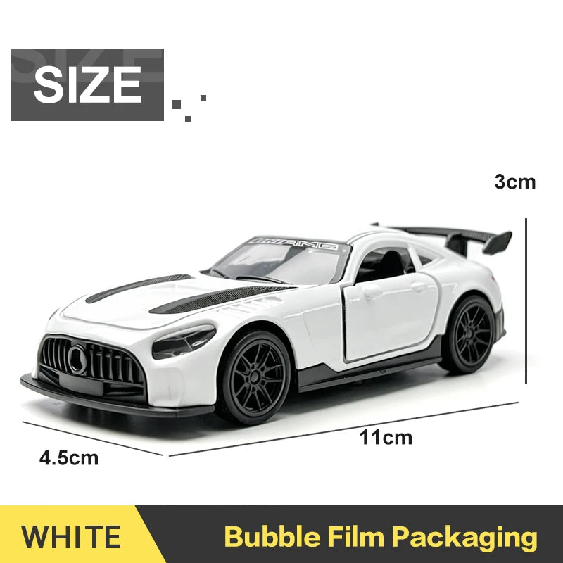 1:43 Alloy 3 Doors Open HUAYRA Die Cast Model Race Car Toy with Pullback Action Model Car for Collection and Ornament Gift