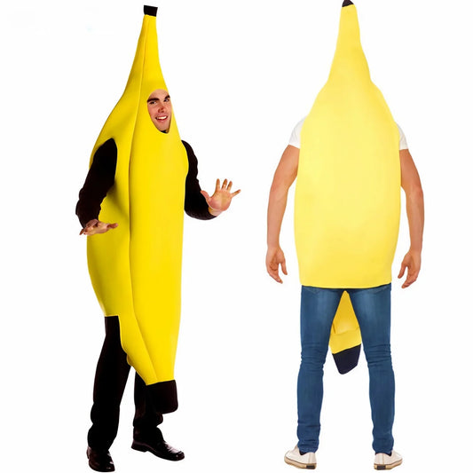 Banana Costume for Adults – Funny Fruit Dress-Up Outfit