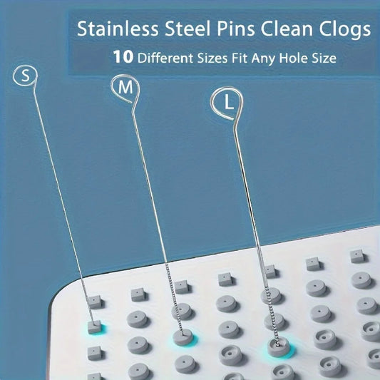 Shower Head Cleaning Brush Set, Stainless Steel Needle Tools 10pc