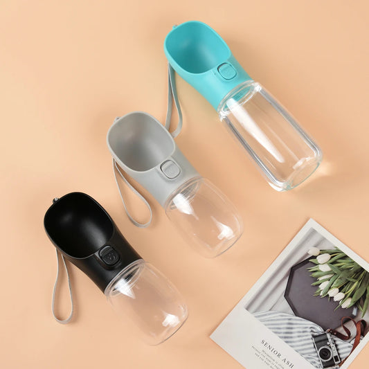 Dog Water Bottle with Drinking Bowl for Walking and Travel