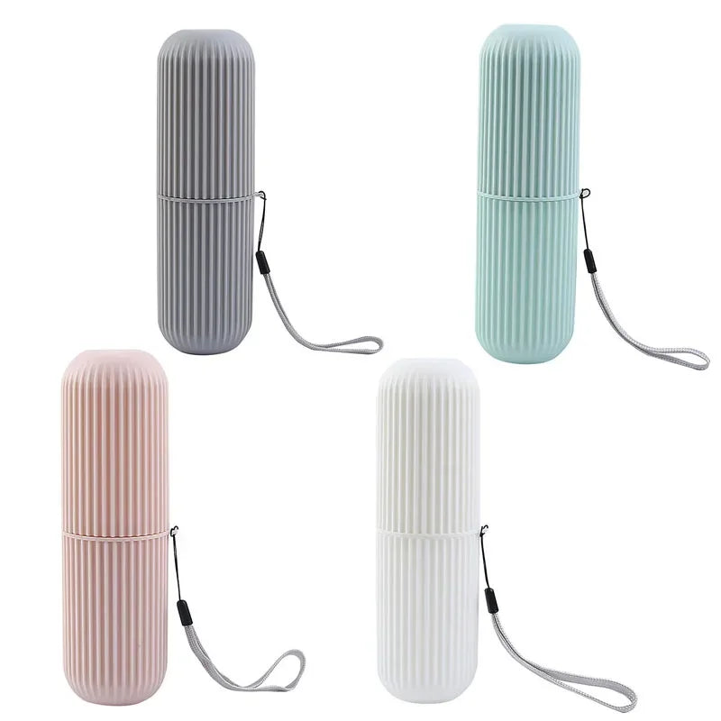 Toothbrush Travel Case with Protective Holder and Ventilation