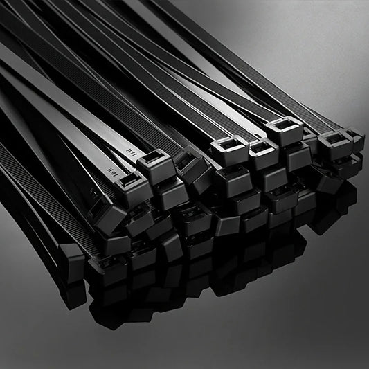 100 Pack Black Cable Ties Self-Locking for Cord Management