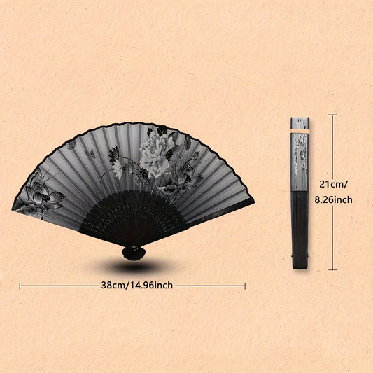 Hand Folding Fan – Colorful Bamboo Accessory for Weddings & Parties